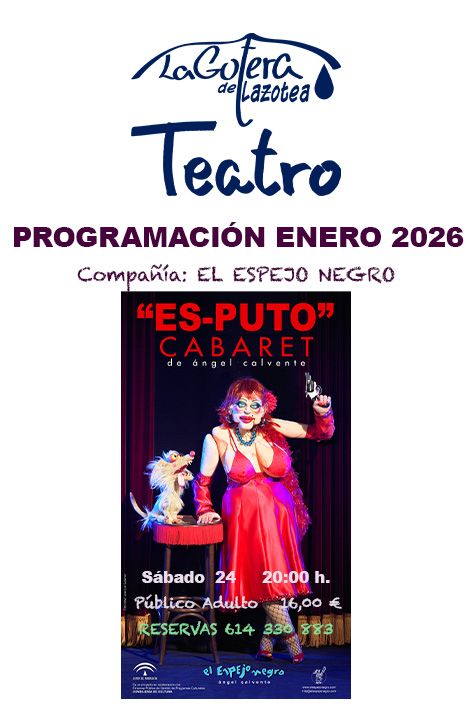 Cartel de 'Es puto' cabaret.