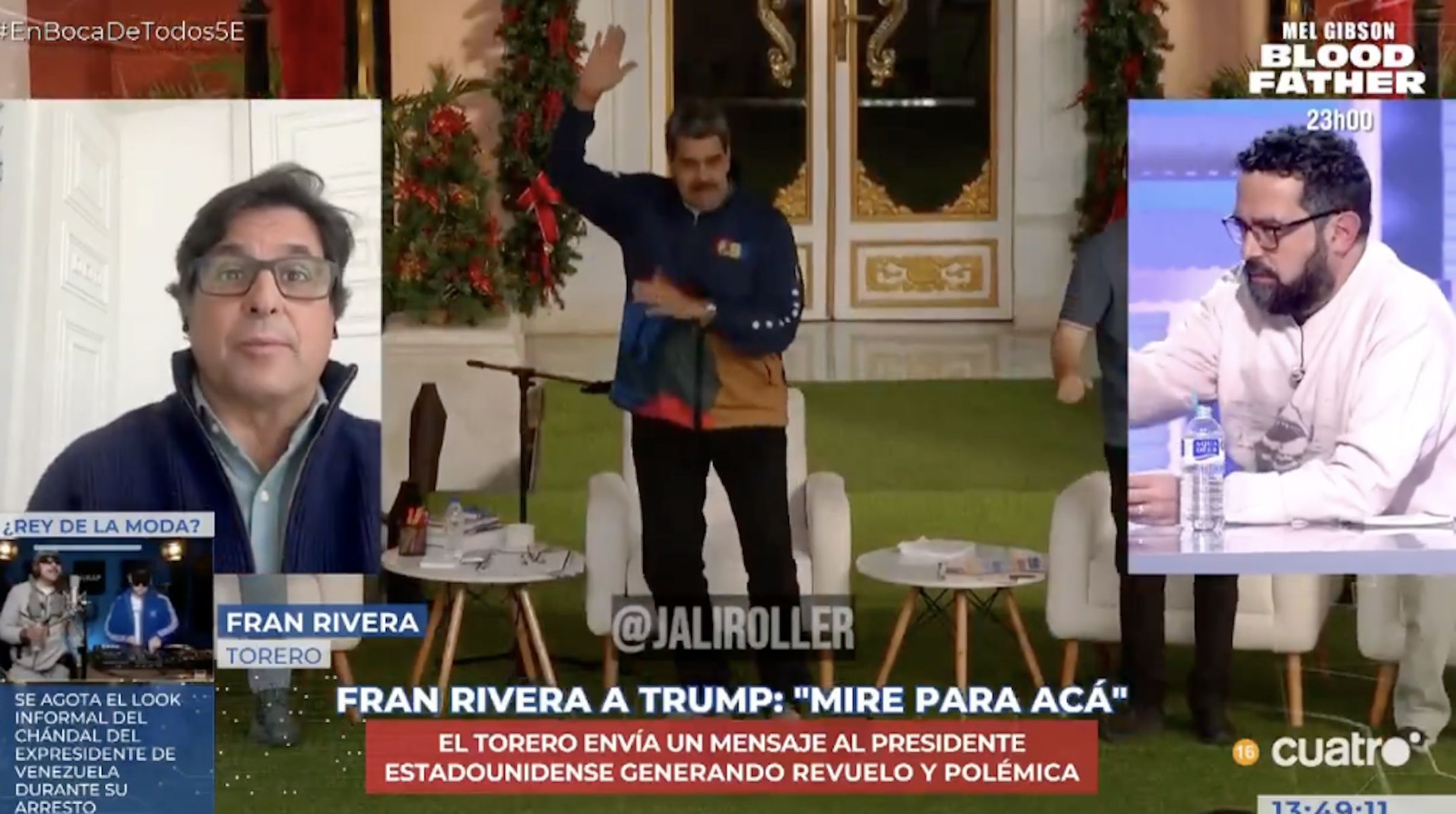 Fran Rivera, en el momento en el que le llaman "mal torero" en 'En boca de todos'.