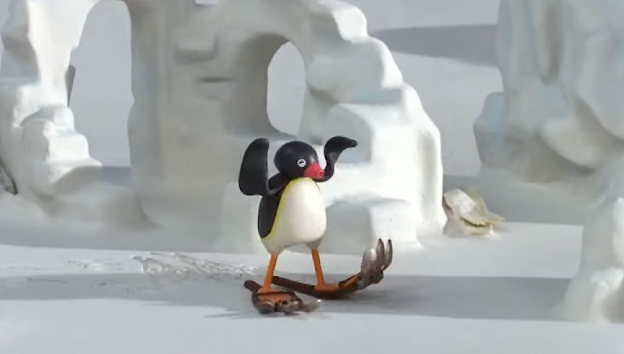 Pingu, uno de los personajes animados más queridos del invierno.