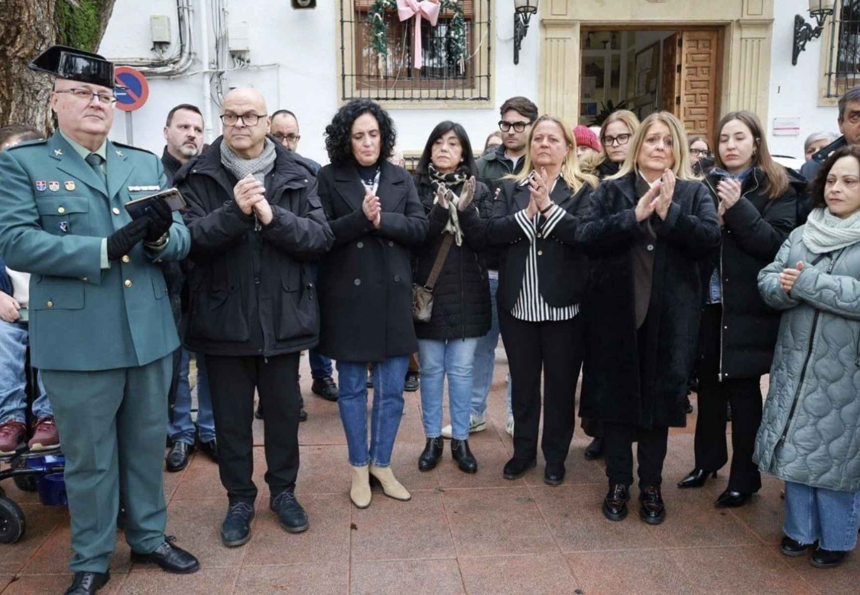 Concentración en Quesada de repulsa tras el asesinato.