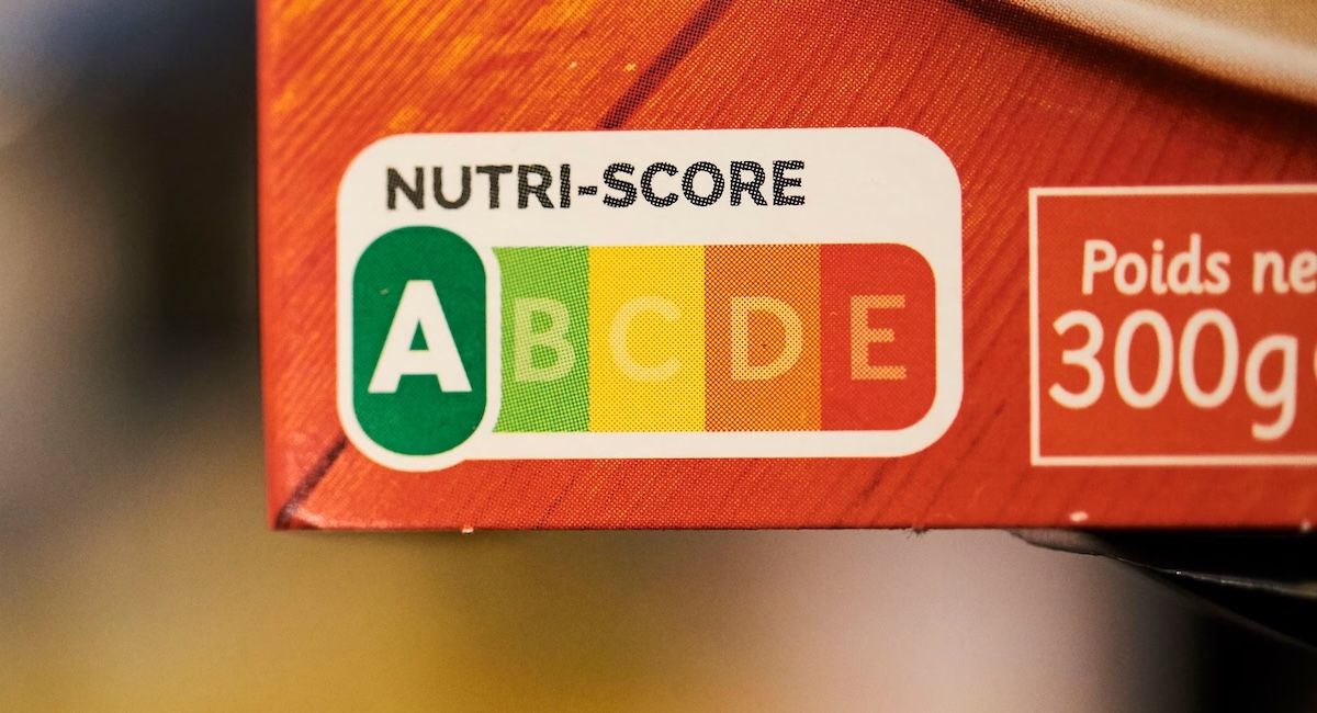 Un etiquetado con el sistema Nutri Score.