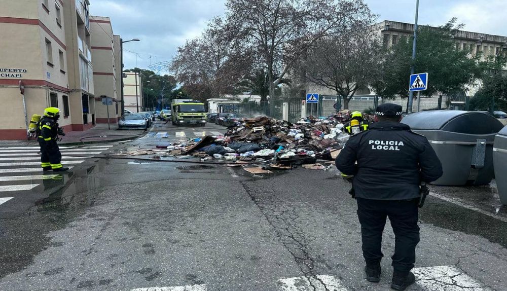 incendio camion basura emergencia El Puerto 2
