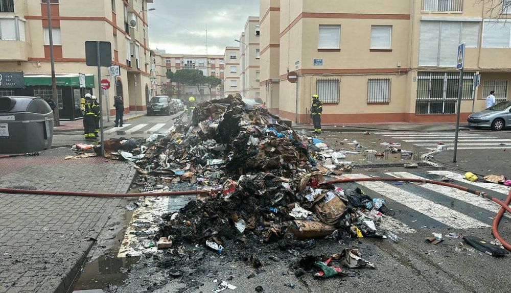 incendio camion basura emergencia El Puerto 3
