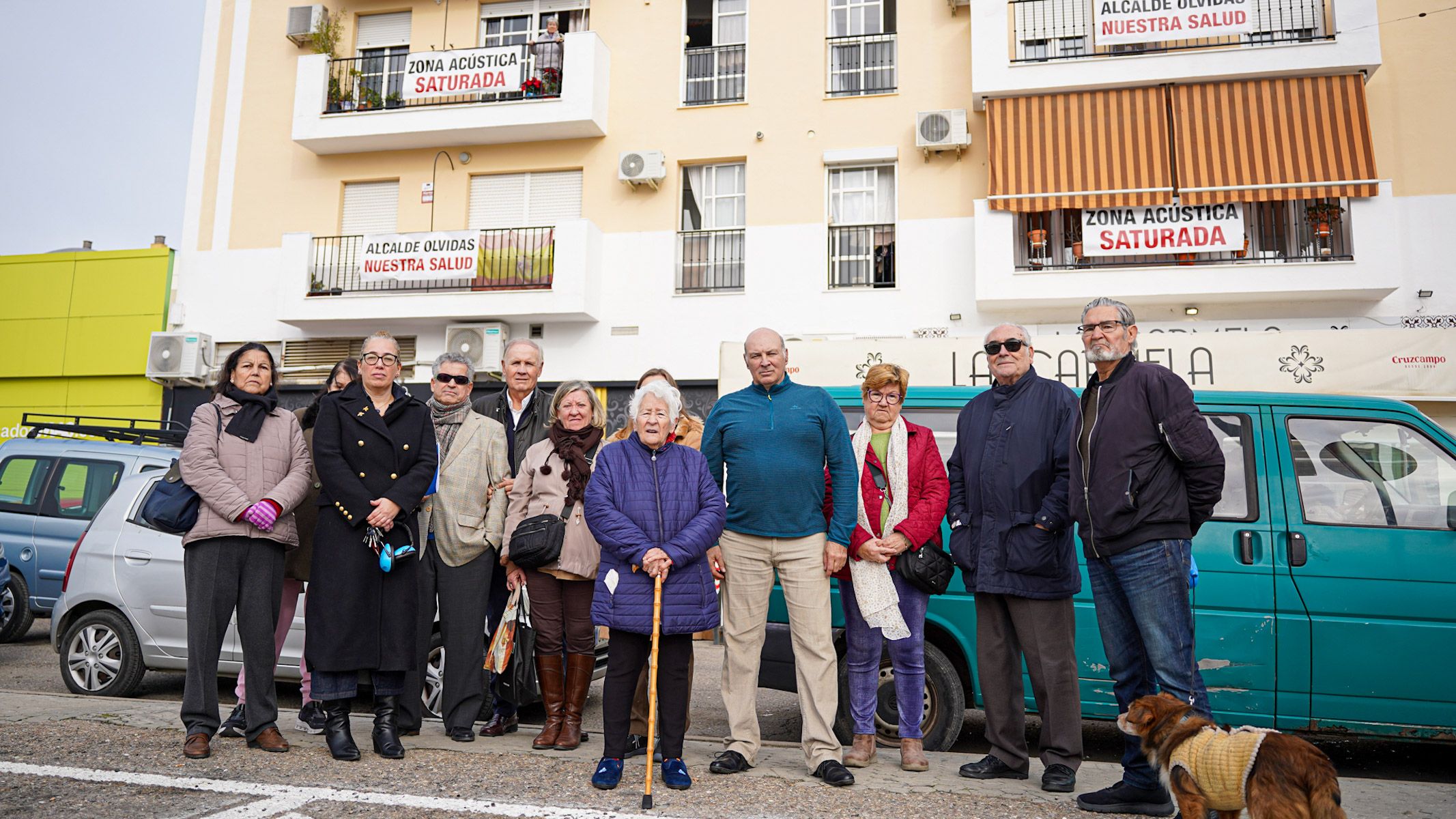Los vecinos afectados por el ruido en Camas.