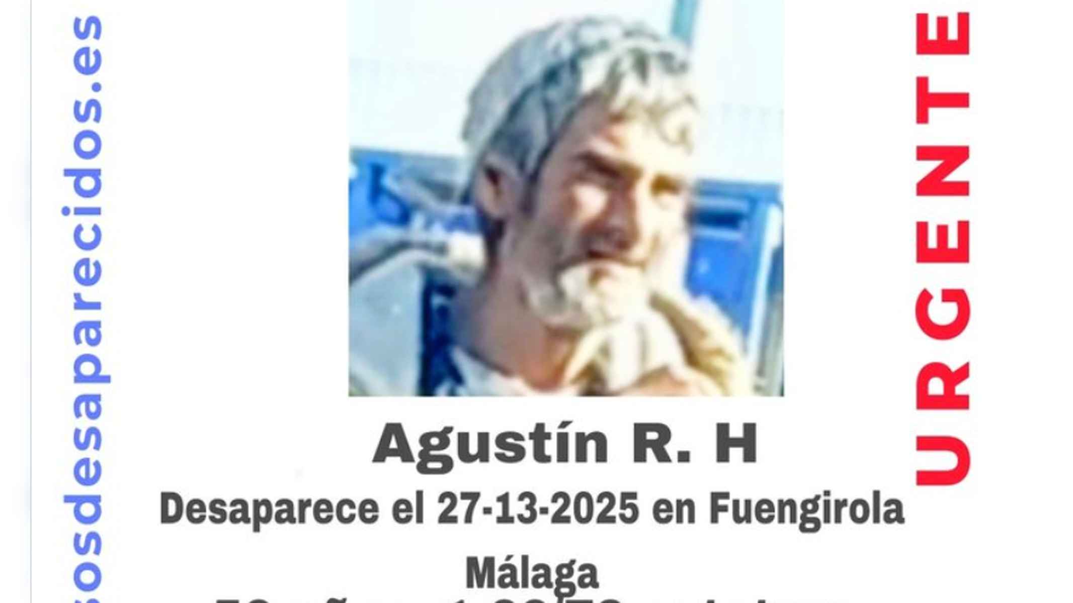 Cartel de búsqueda de Agustín. Cartel de búsqueda de Agustín.