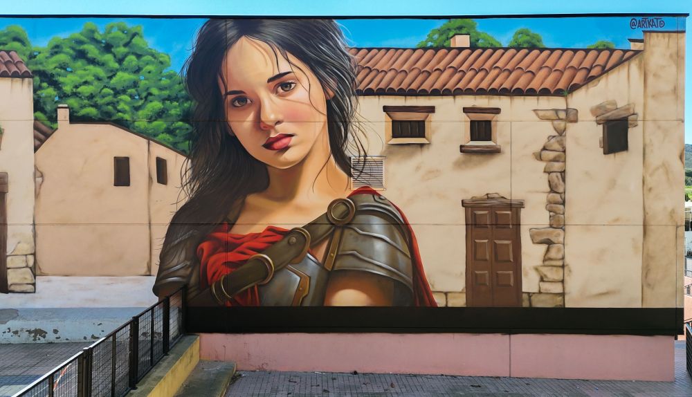 El otro extremo del mural.