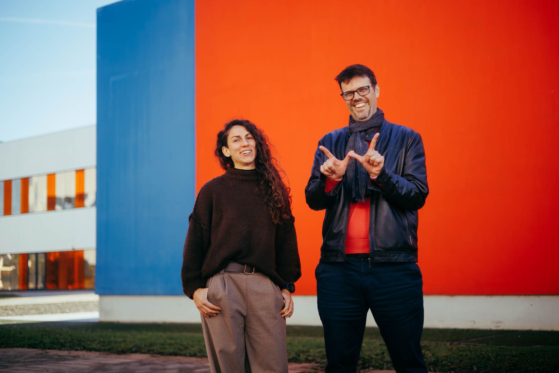 Manuel Palomo y Lorena Gutiérrez, docentes y wikipedistas.