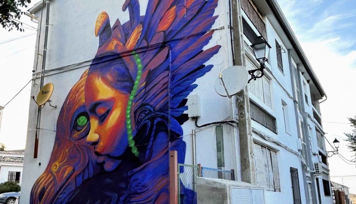 La obra de arte urbano de MariaDie en Fuente Obejuna.