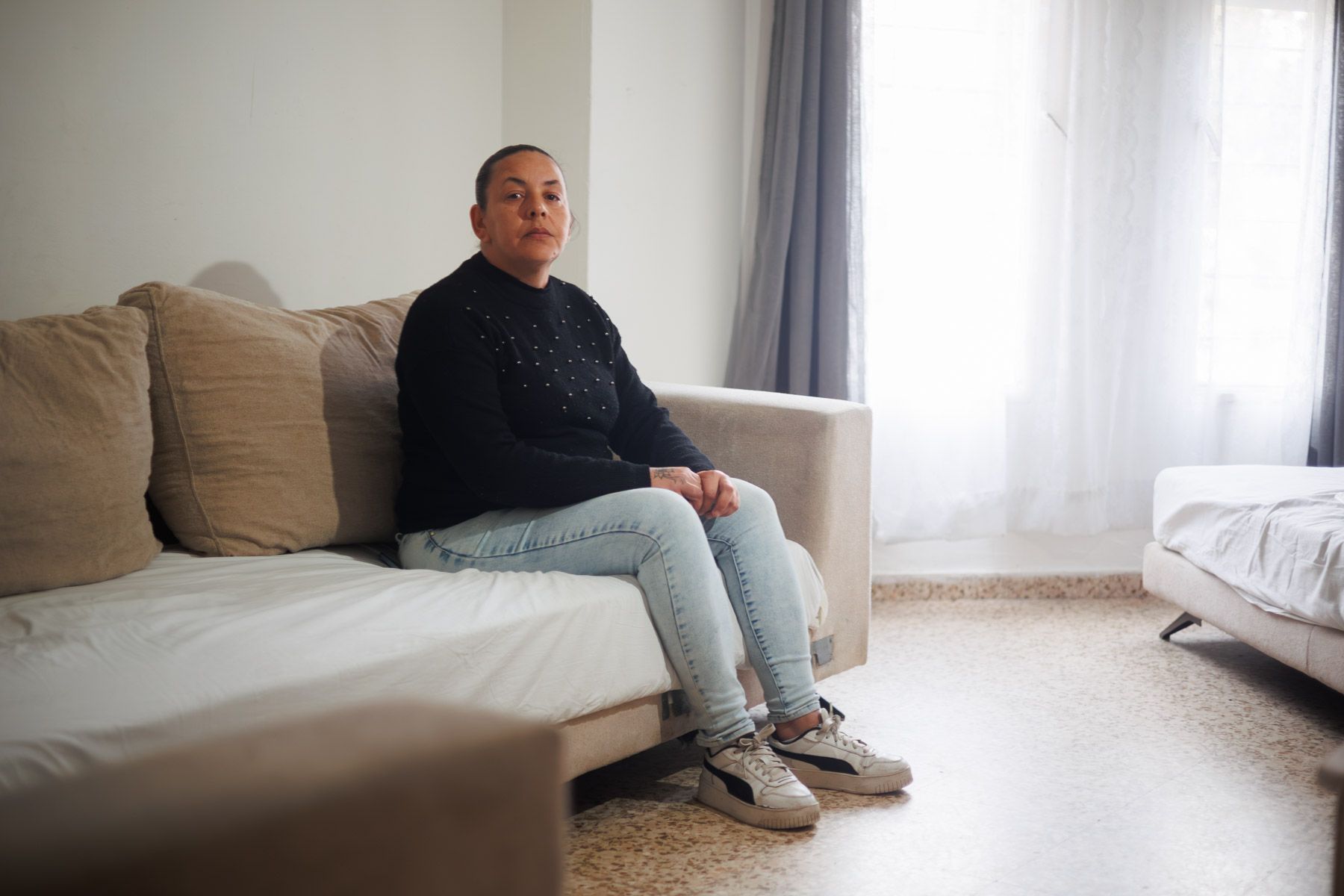 Vanesa Peralta, la madre de El Puerto a punto de ser desahuciada.