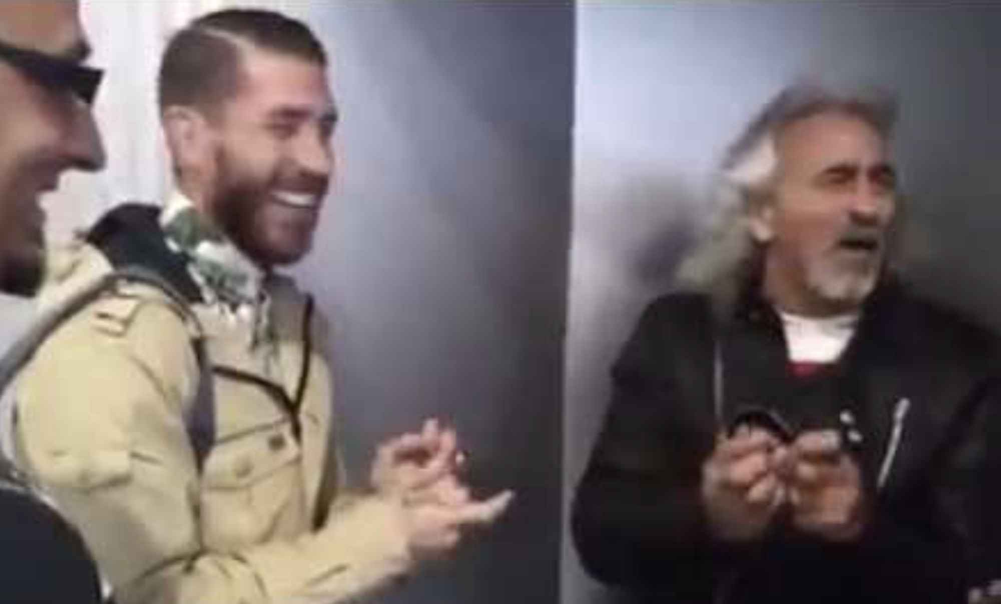 Capullo de Jerez cantando junto a Sergio Ramos.