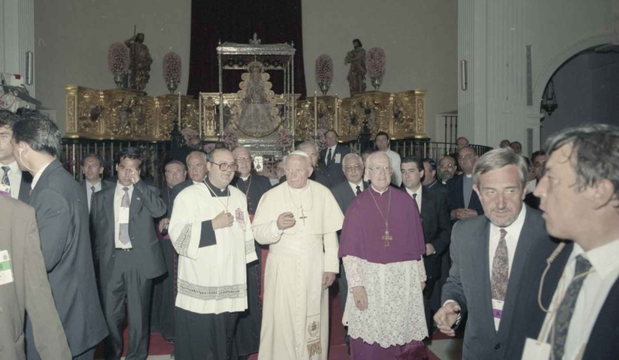 La histórica visita de Juan Pablo II a El Rocío en 1993.