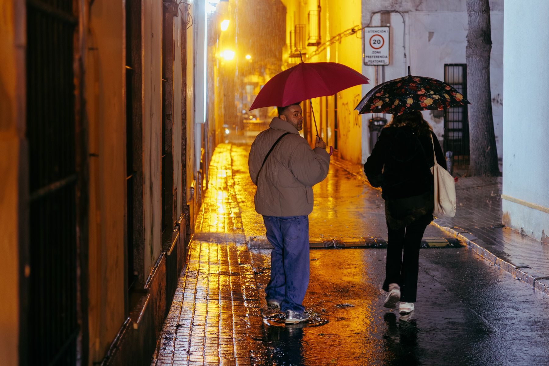 Un día de lluvia en una imagen reciente. 