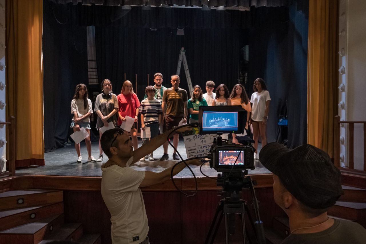 Un rodaje de Filmeduca en Arcos.