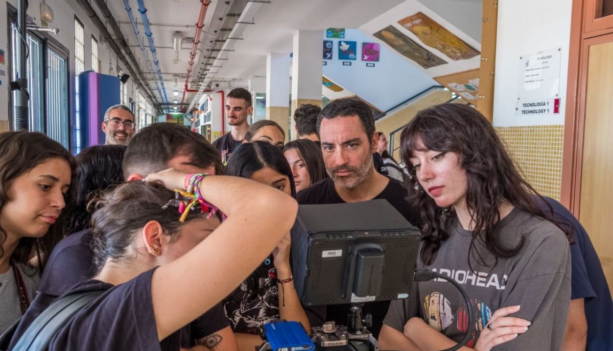 Los alumnos y alumnas viven un rodaje desde dentro.