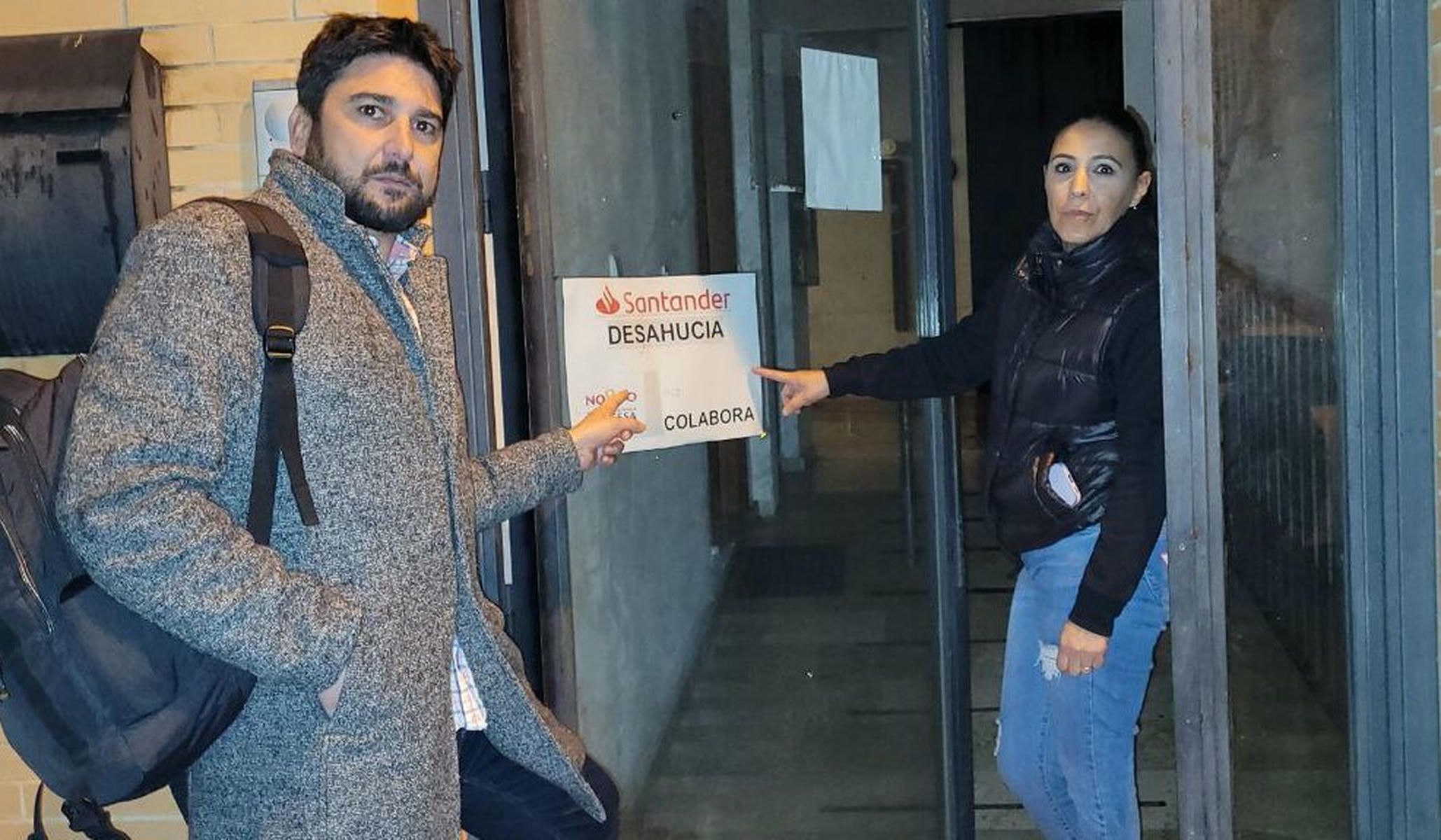 El bloque afectado por los desahucios a familias.