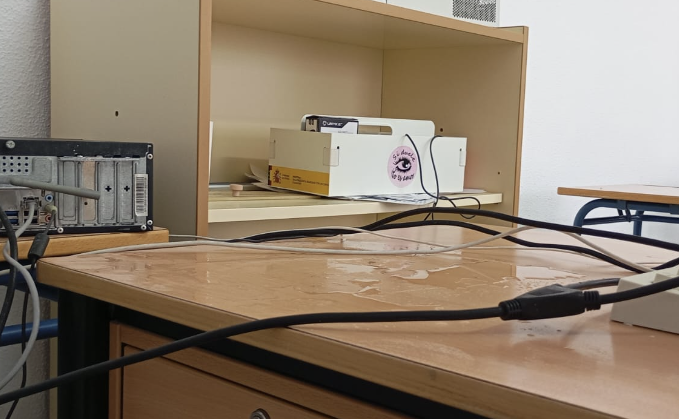 Goteras en el Ceper La Arboleda Perdida en El Puerto.