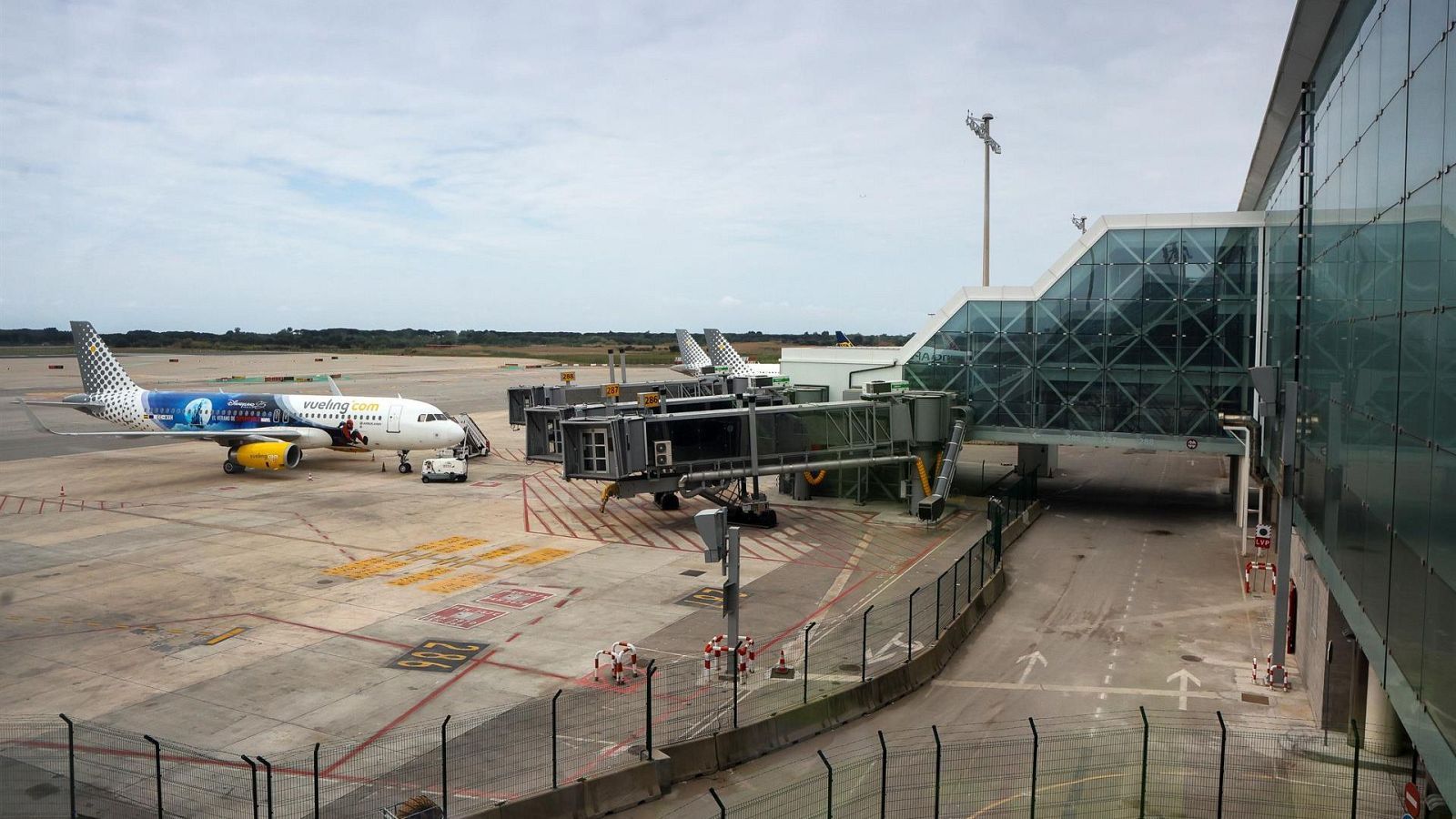 Aeropuerto de Barcelona en una imagen de RTVE.