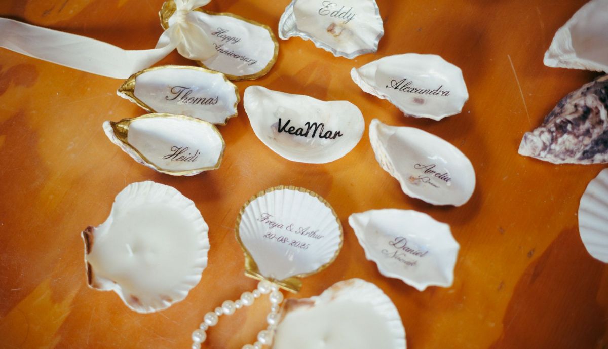 Detalles de las ostras y vieiras transformadas.