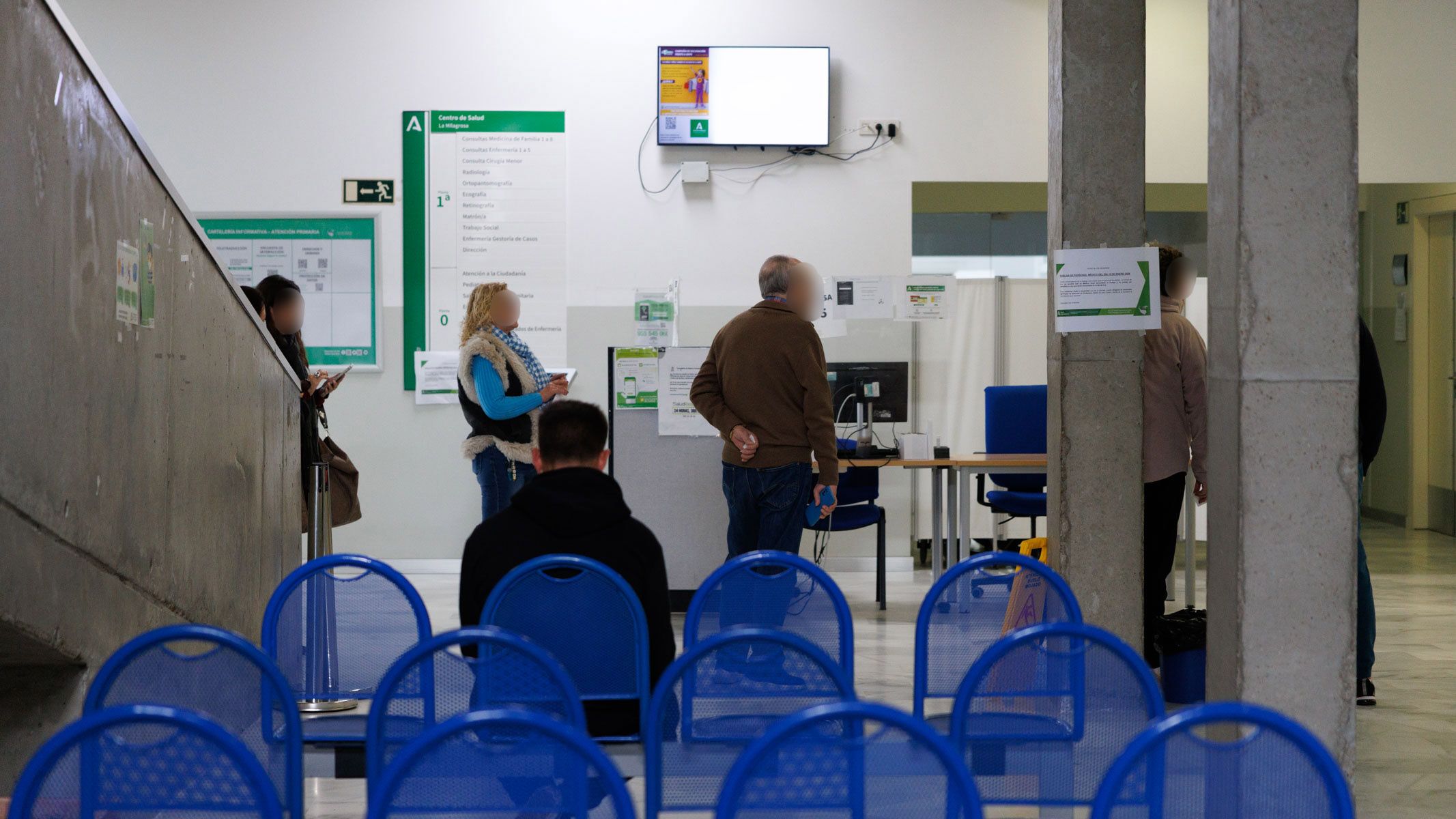 Centro de Salud de La Milagrosa, en Jerez, en el segundo día de huelga de médicos de Atención Primaria.
