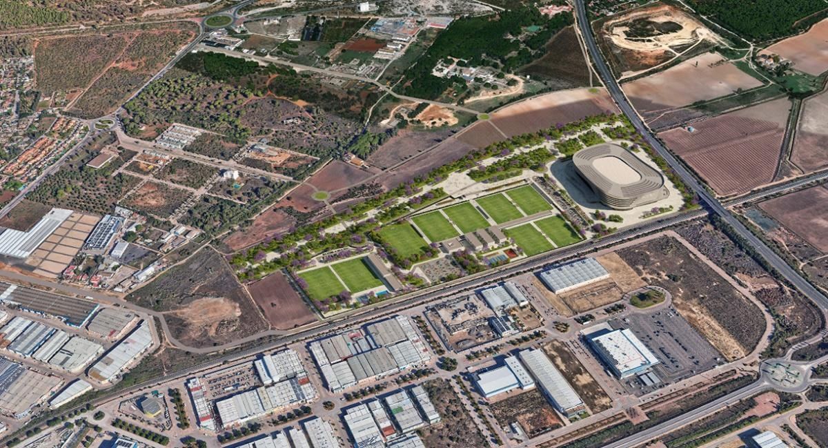 Render de Sportech City en El Puerto.