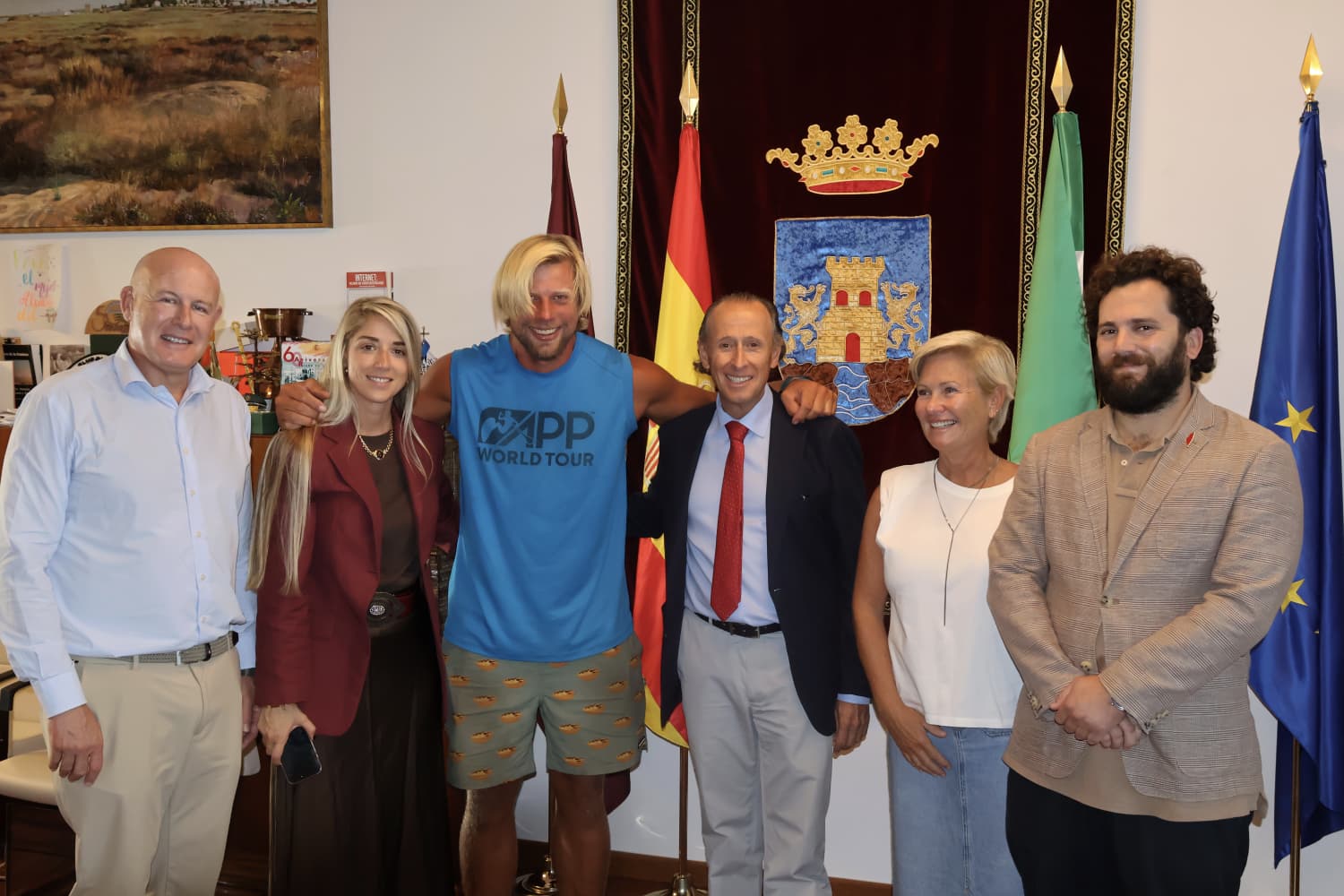 Aventurero sueco en Chiclana: rema desde Noruega a Gibraltar para visibilizar el trastorno bipolar.