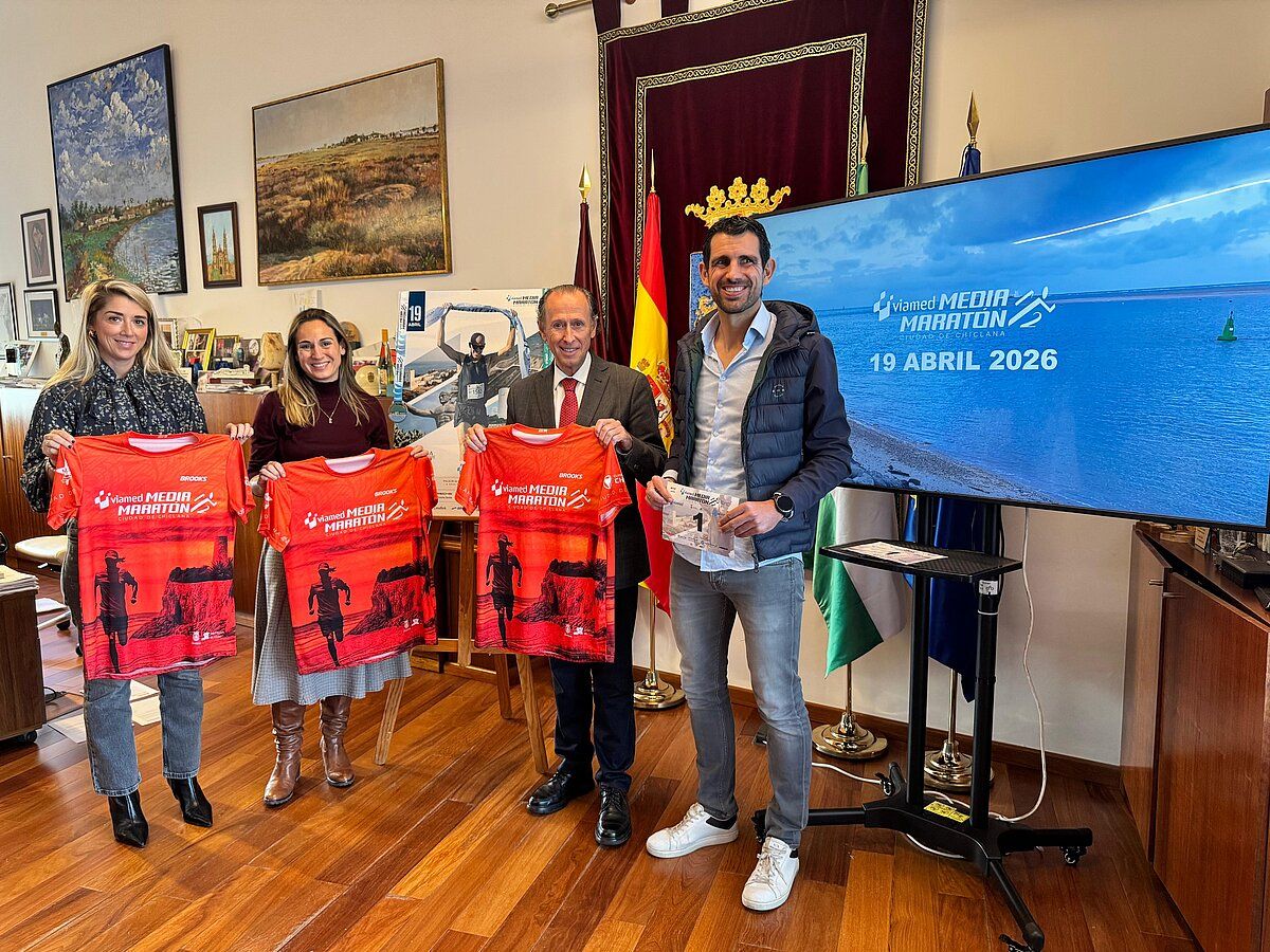 Un momento de la presentación de la Viamed Media Maratón del próximo 19 de abril de 2026.