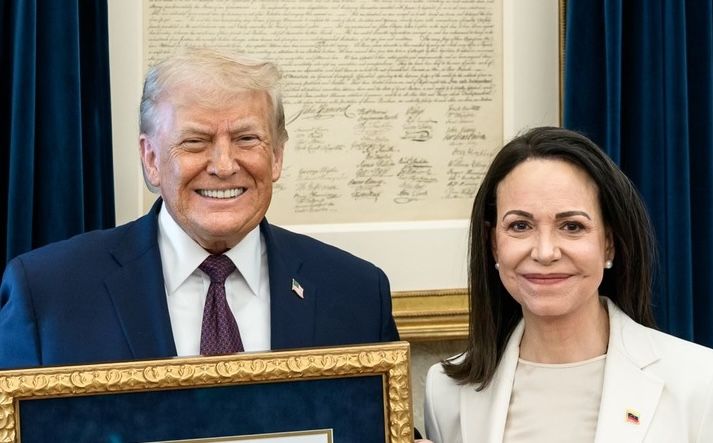 Donald Trump y María Corina Machado.