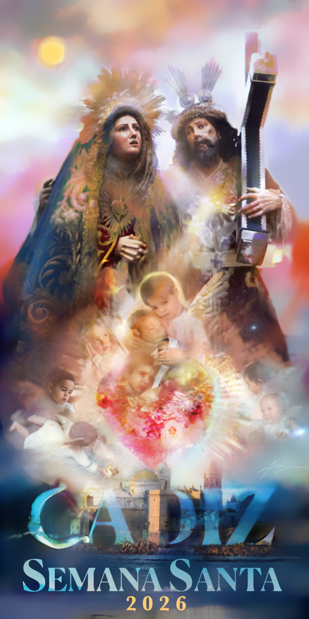 El cartel de la Semana Santa de Cádiz 2026.
