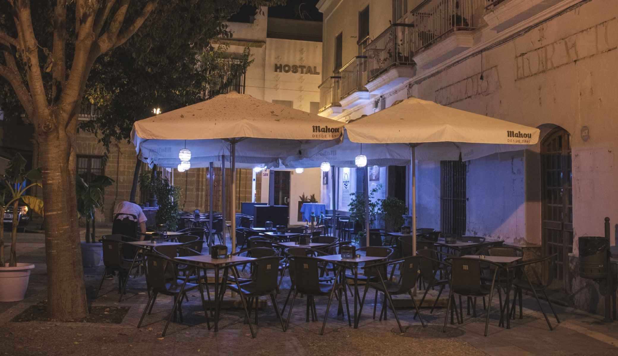 La terraza del restaurante La Callejuela.