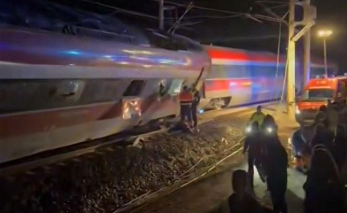 Los trenes implicados en el accidente ferroviario de Adamuz, en Córdoba.