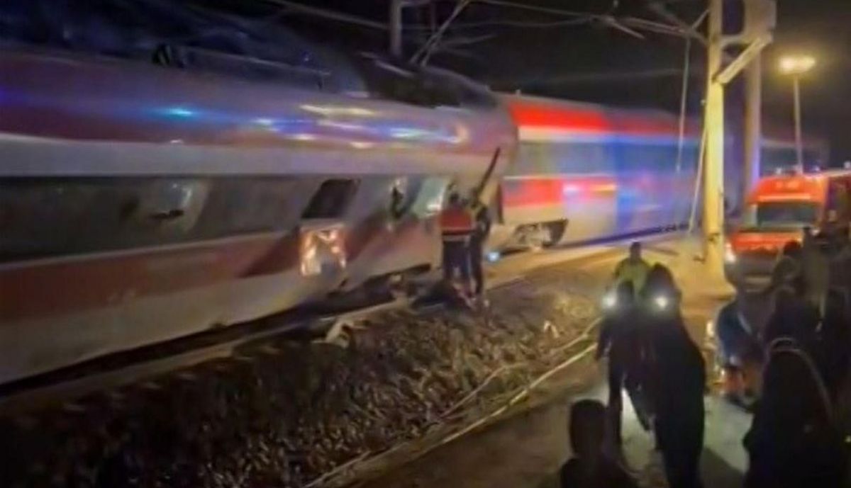 Los trenes implicados en el accidente ferroviario de Adamuz, en Córdoba.