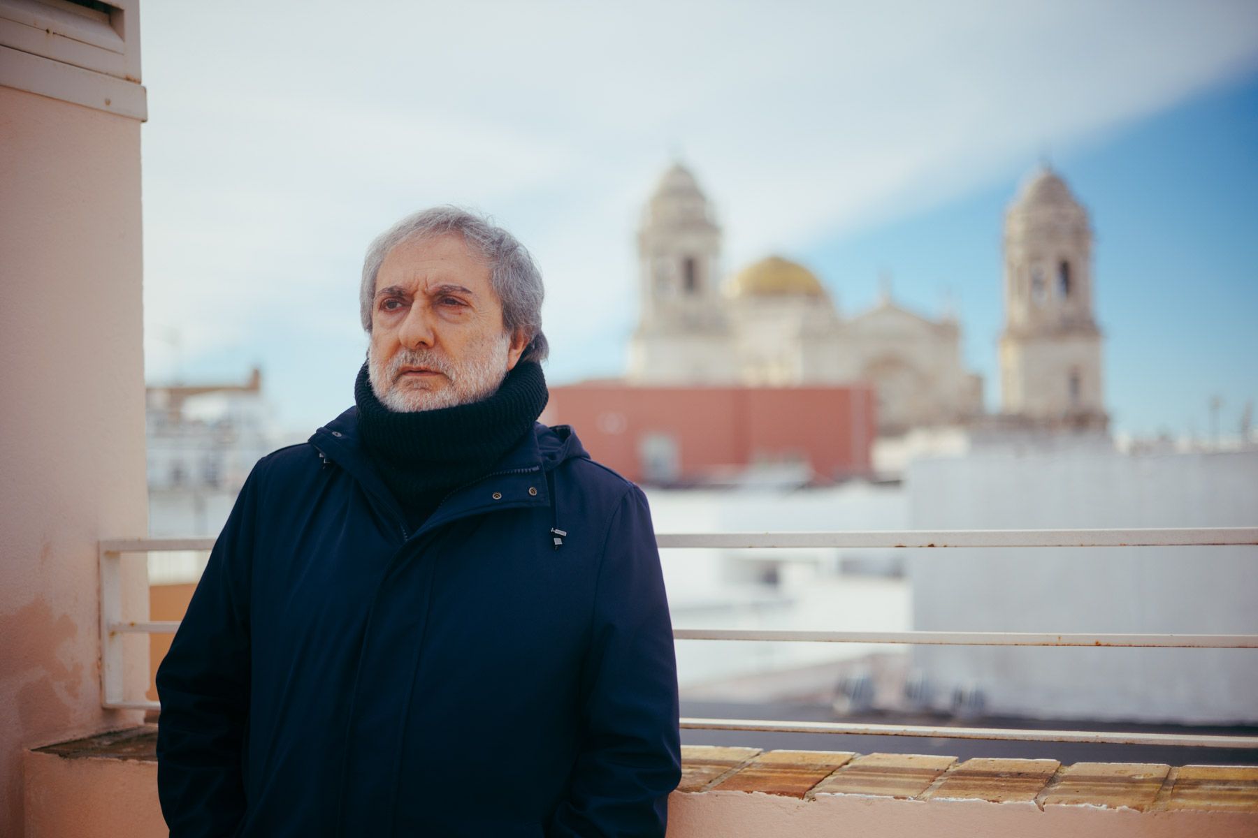 Javier Olivares, creador de 'El Ministerio del Tiempo', en su visita a Cádiz, en días pasados.