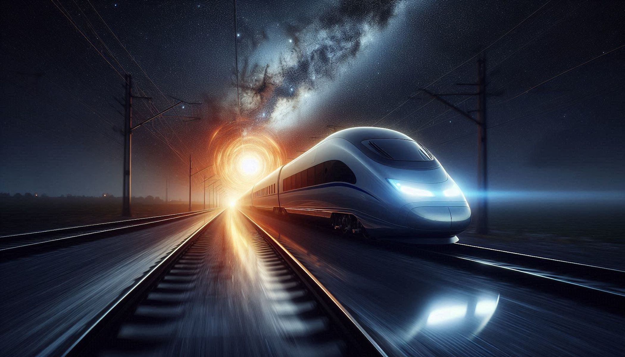 Un tren de alta velocidad.