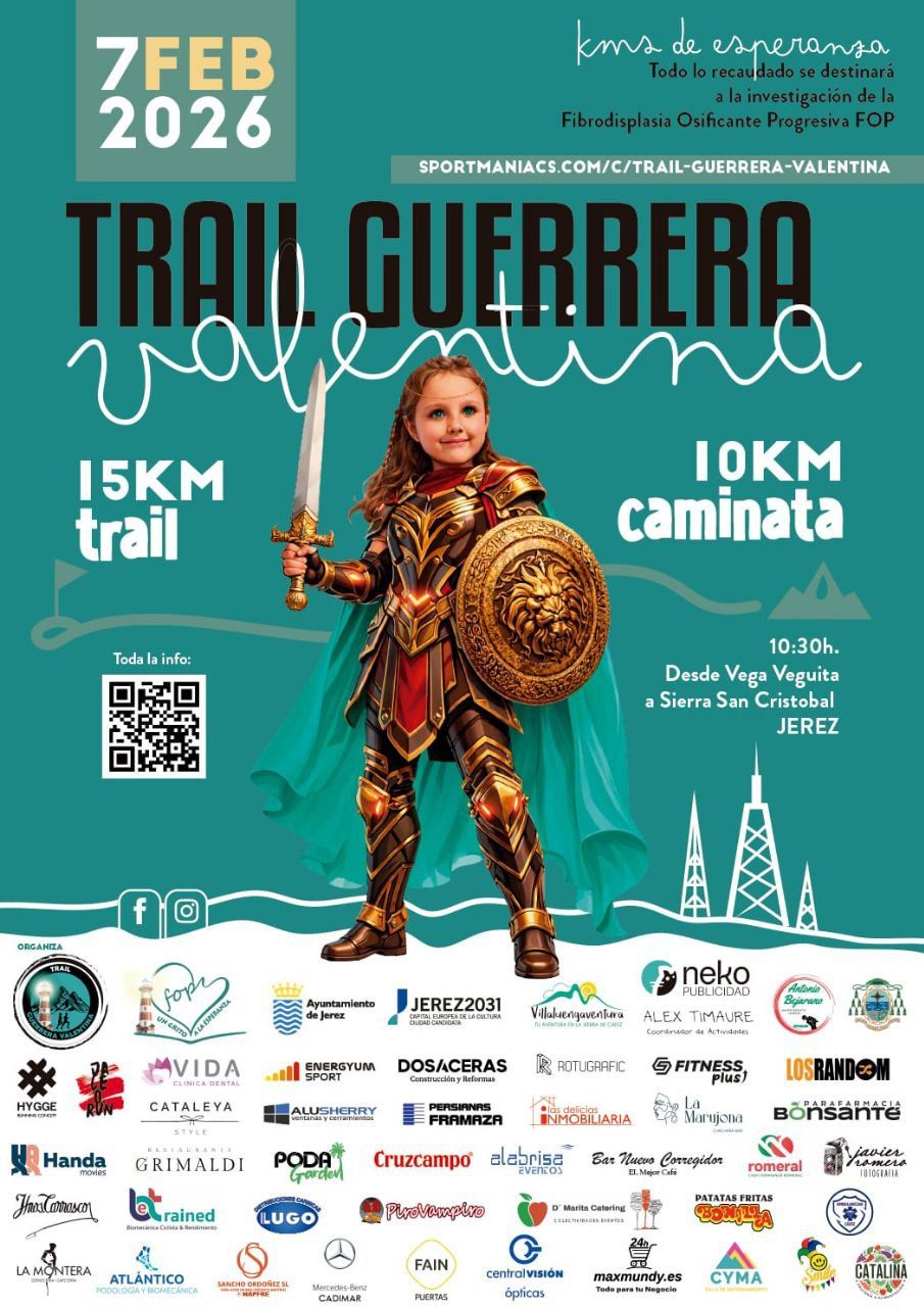 Cartel del evento deportivo.