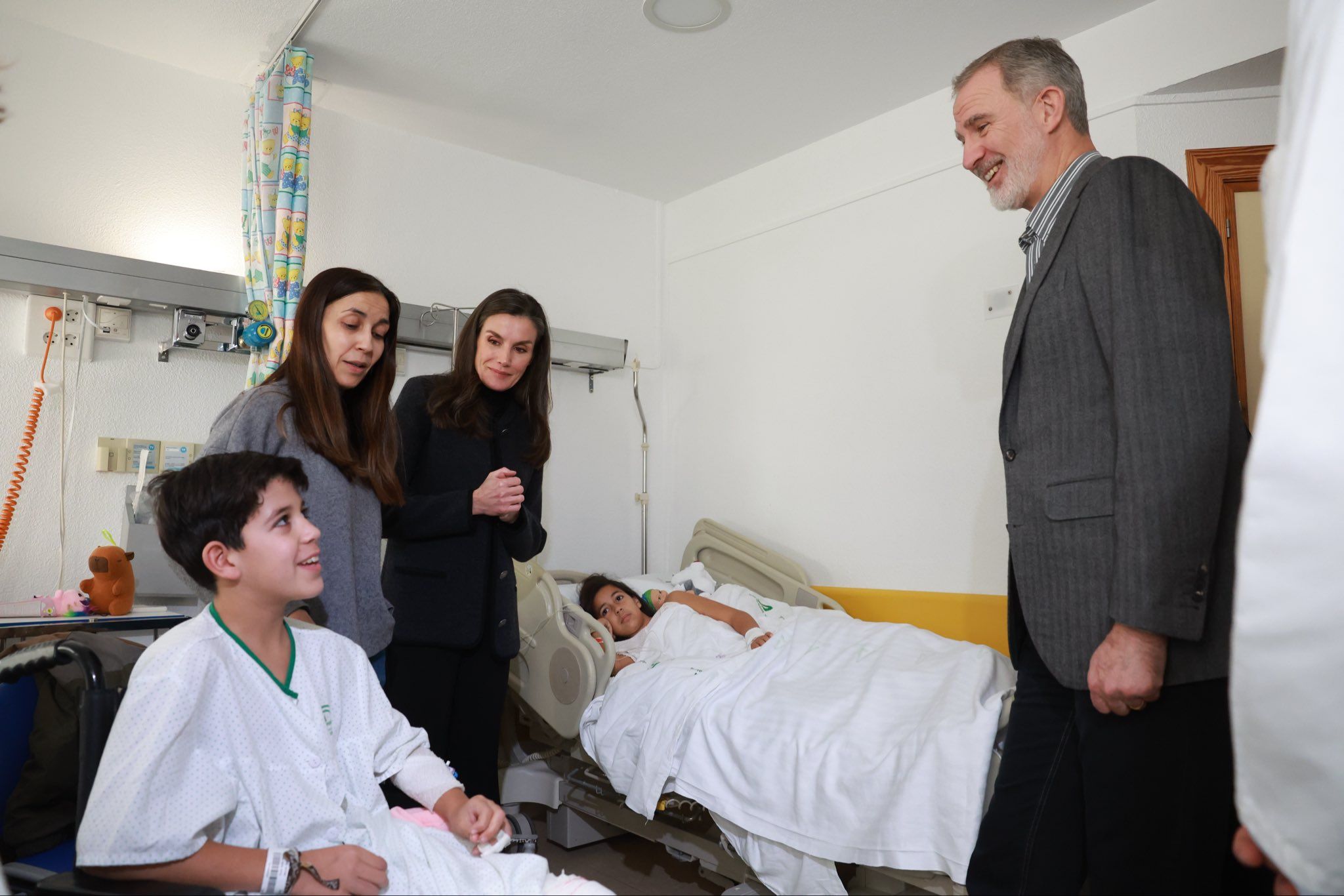 Los reyes, con algunos hospitalizados tras el accidente ferroviario de Adamuz.