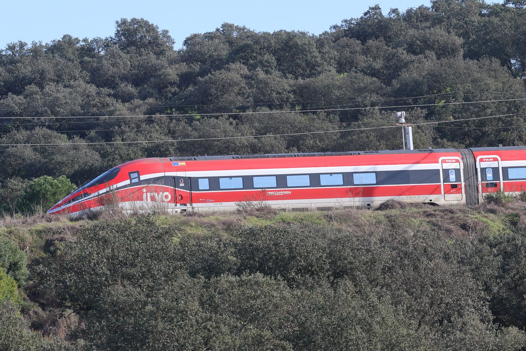 El tren Iryo, en Adamuz.