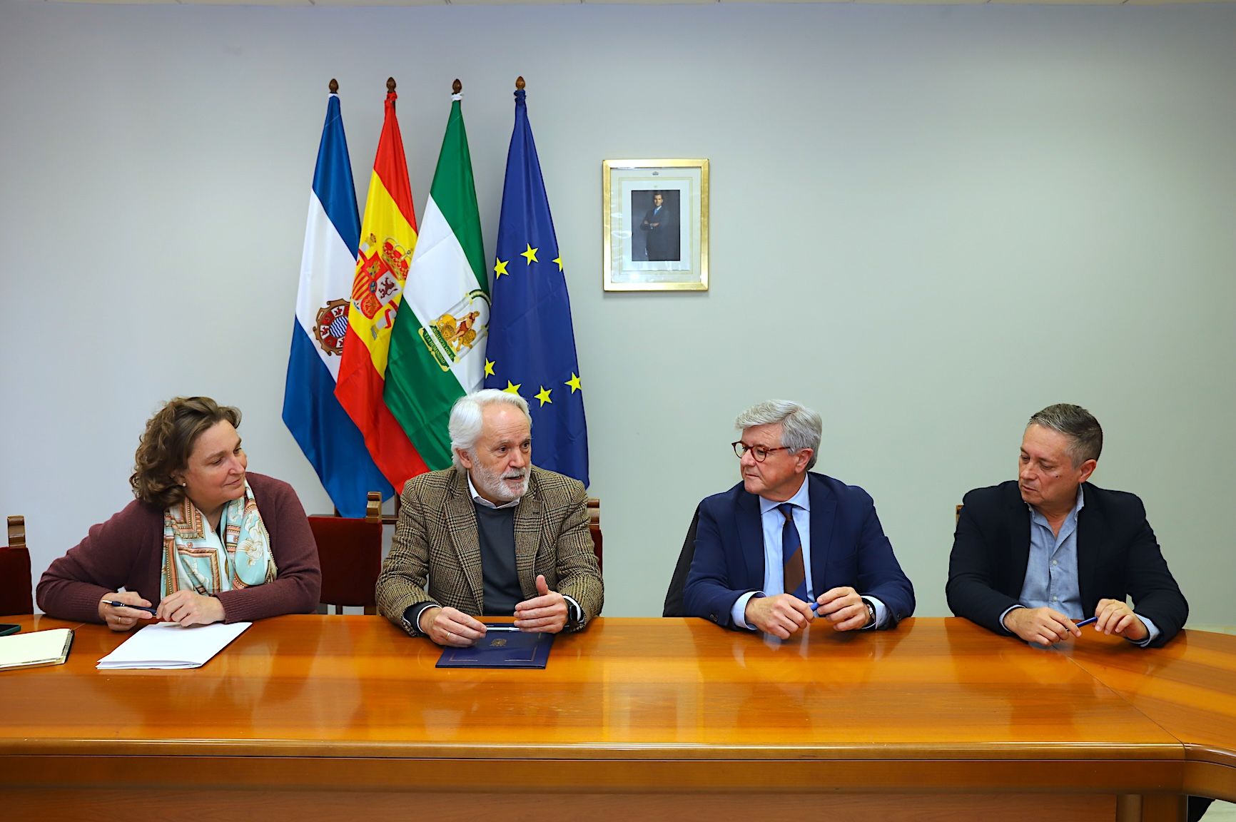 Firma del convenio entre Ayuntamiento de Jerez y Colegio de Arquitectos de Cádiz.