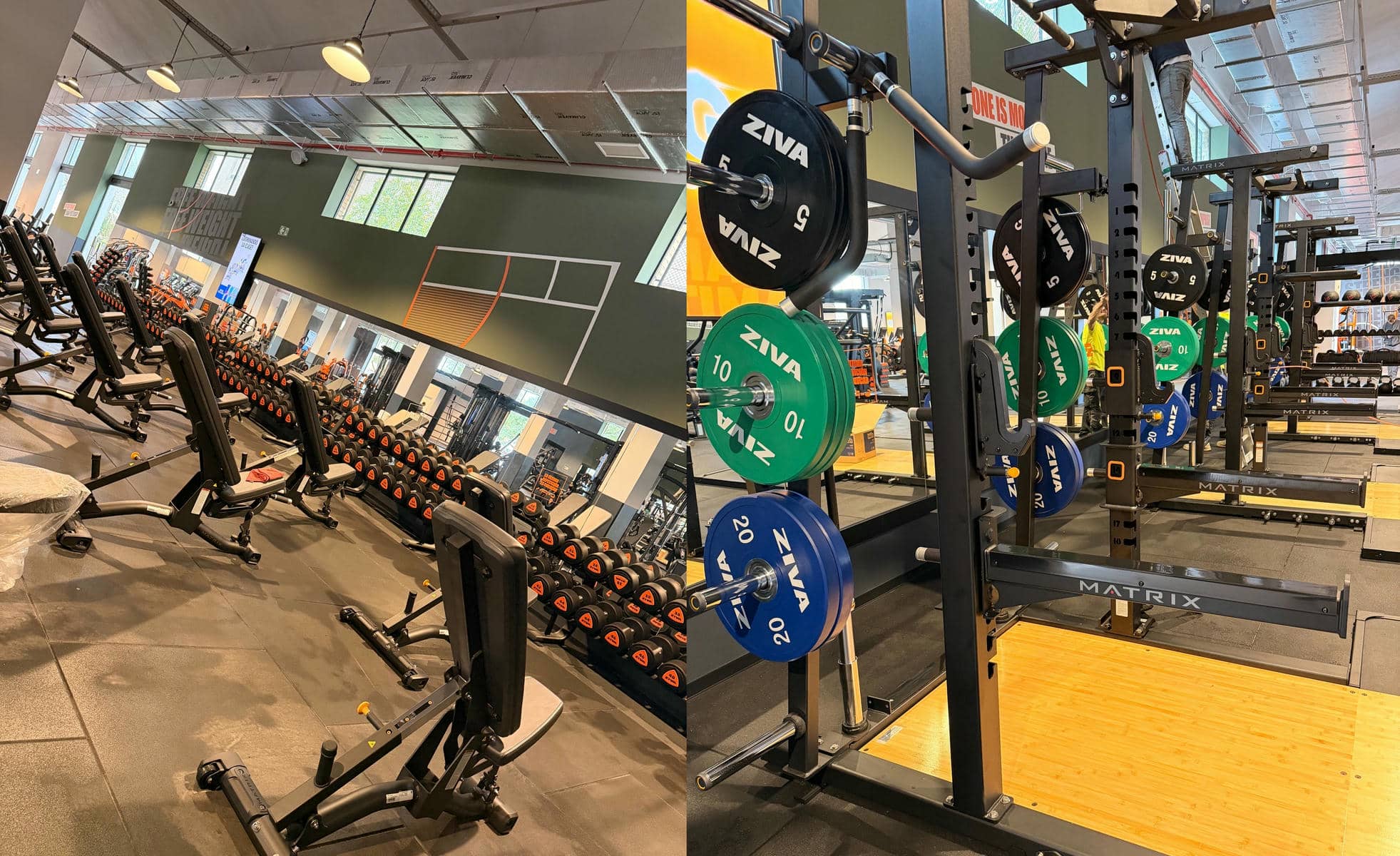 El interior de los nuevos gimnasios de Jerez.