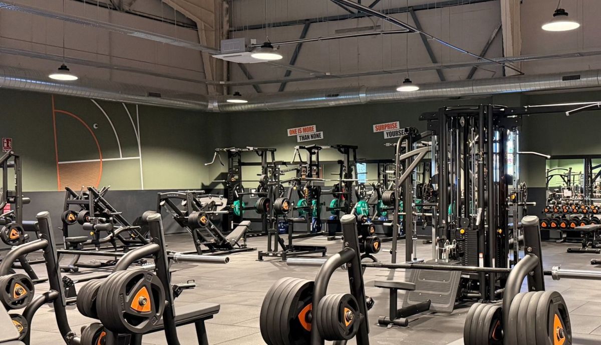 La zona de fuerza del gym.