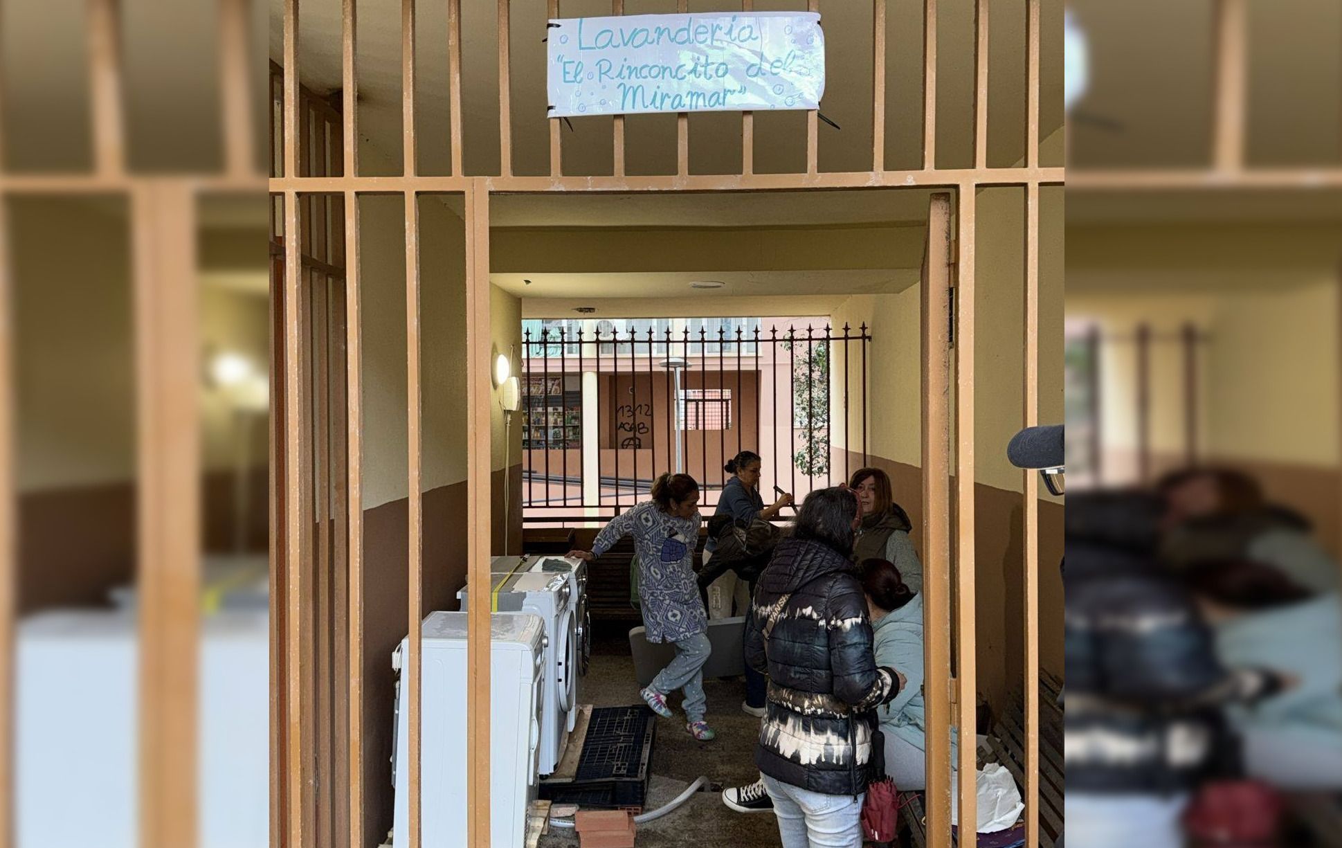 La 'lavandería' del edificio Miramar del Río San Pedro.