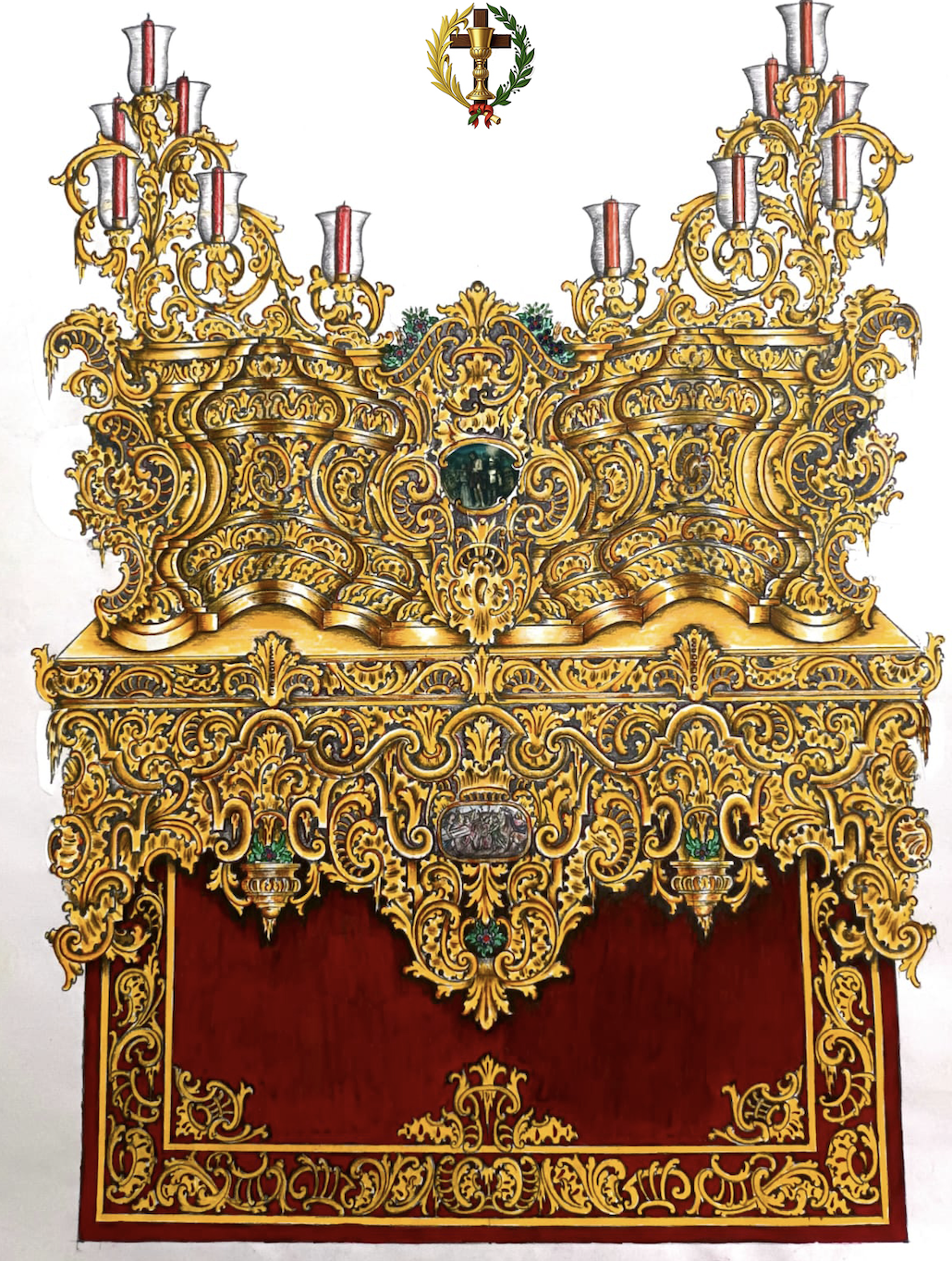 Frontal del proyecto aprobado por los hermanos. 