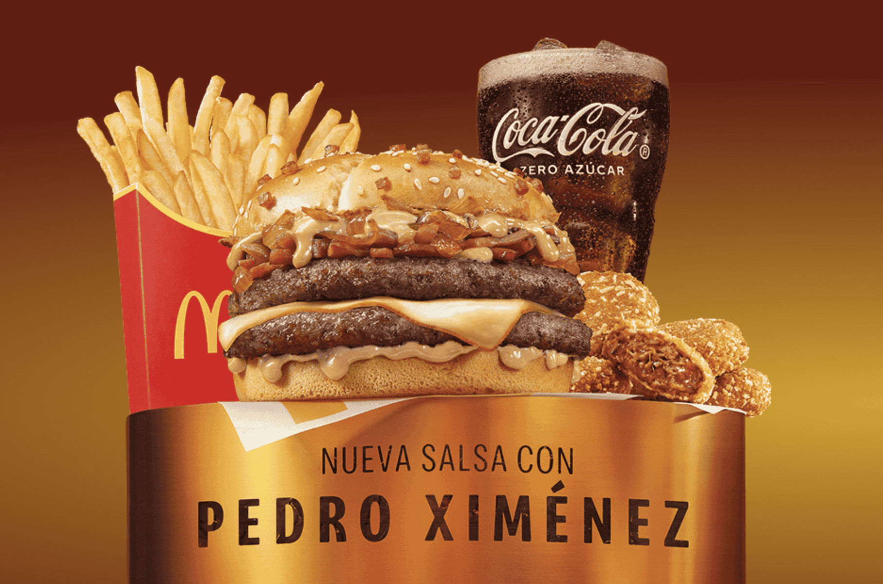 McDonald's tiene una nueva hamburguesa con Pedro Ximénez.