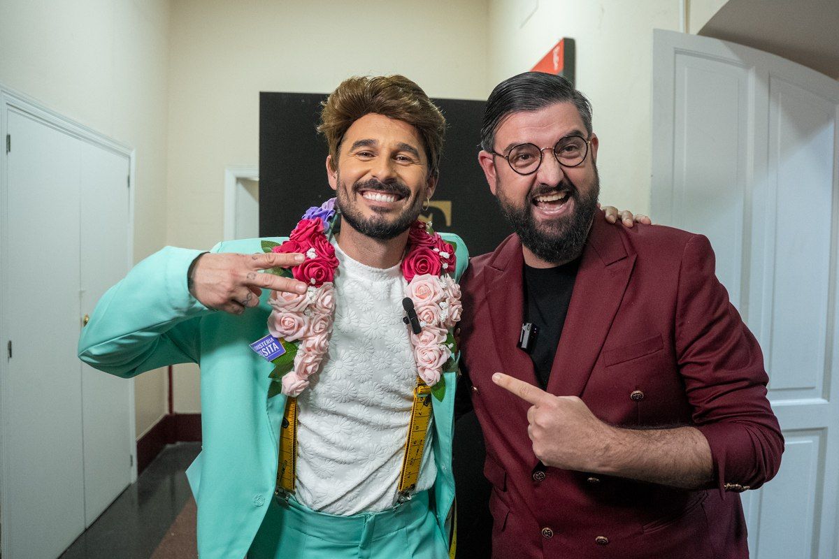 Antoñito Molina y Manu Sánchez posan para lavozdelsur.es, anoche en el Falla.