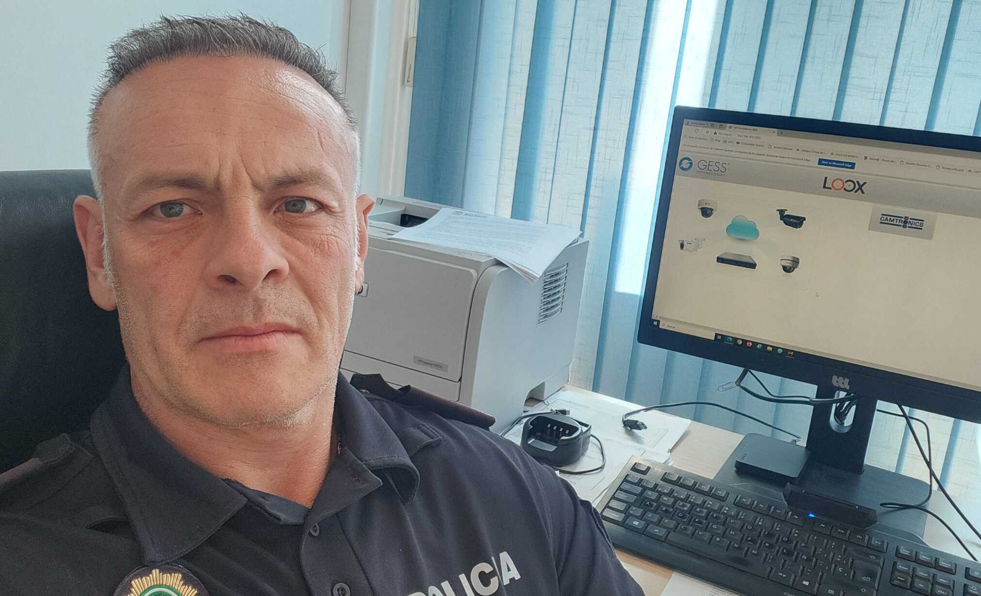 José Manuel Vallejo, en su regreso a la Policía Local de Conil.