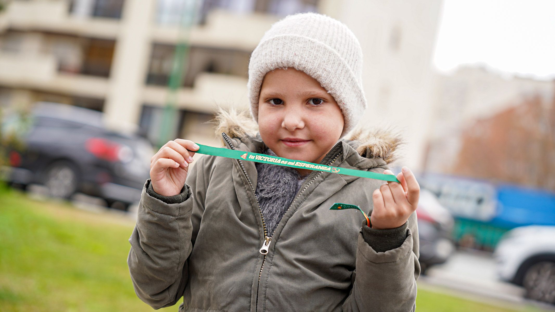 Victoria en una revisión en el Virgen del Rocío. Victoria en una revisión en el Virgen del Rocío.