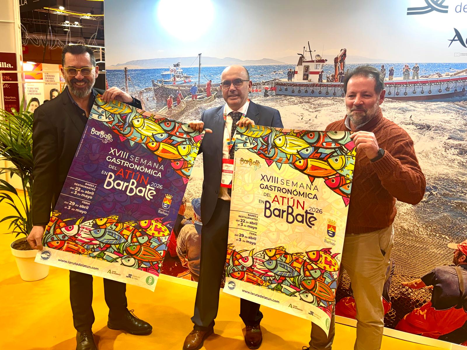 Promoción Cartel anunciador XVIII semana gastronómica del atún en Barbate