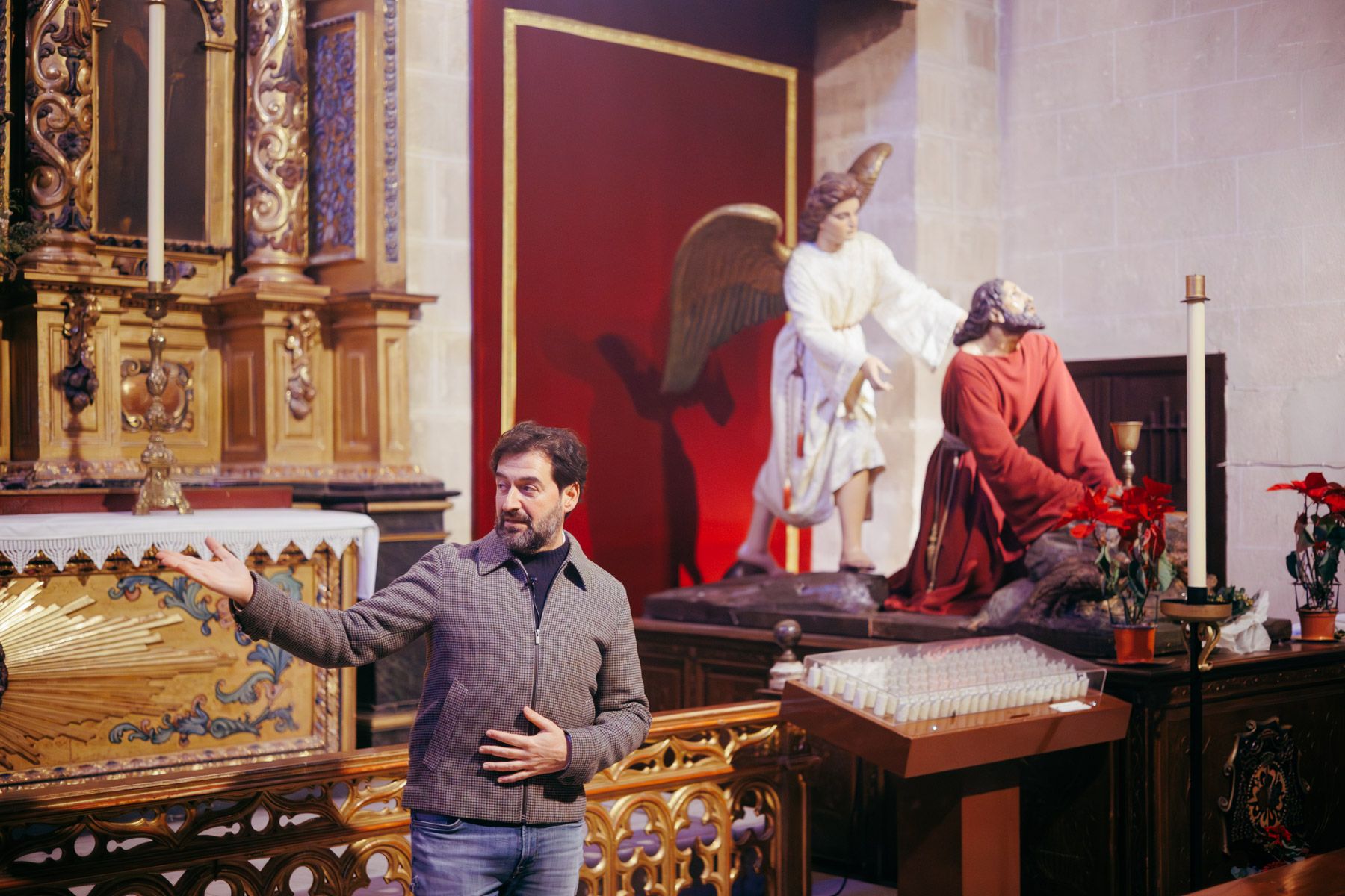 Manolo Romero, en un momento del rodaje.