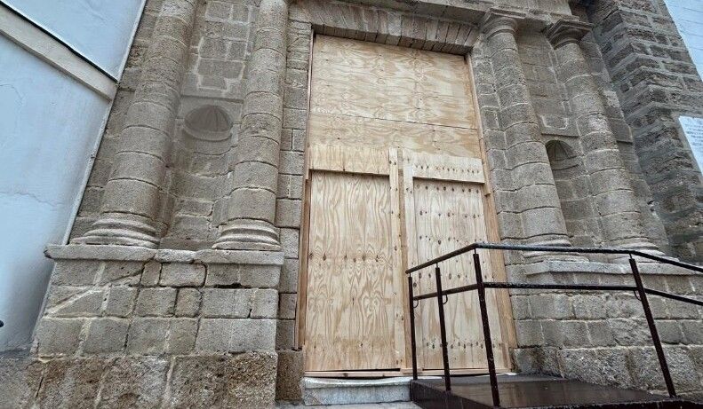 La restauración en Santa María.