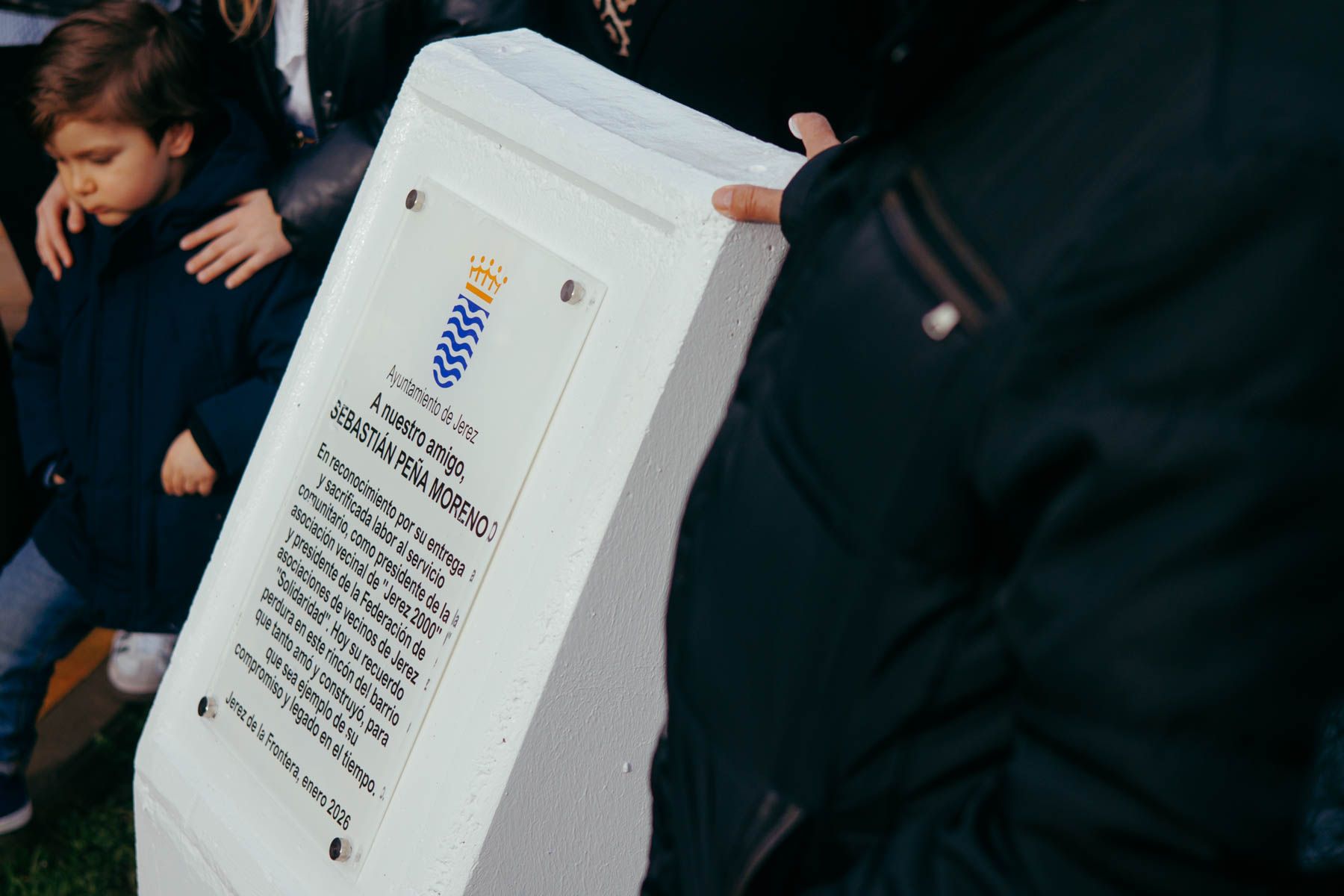 Acto de homenaje a Sebastián Peña celebrado en el parque que lleva su nombre en San Telmo