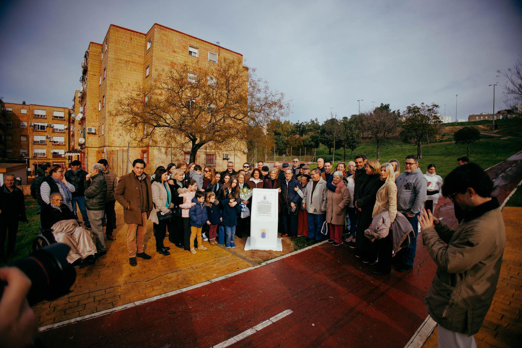 El parque Sebastián Peña, histórico presidente de Solidaridad, inaugurado este enero.